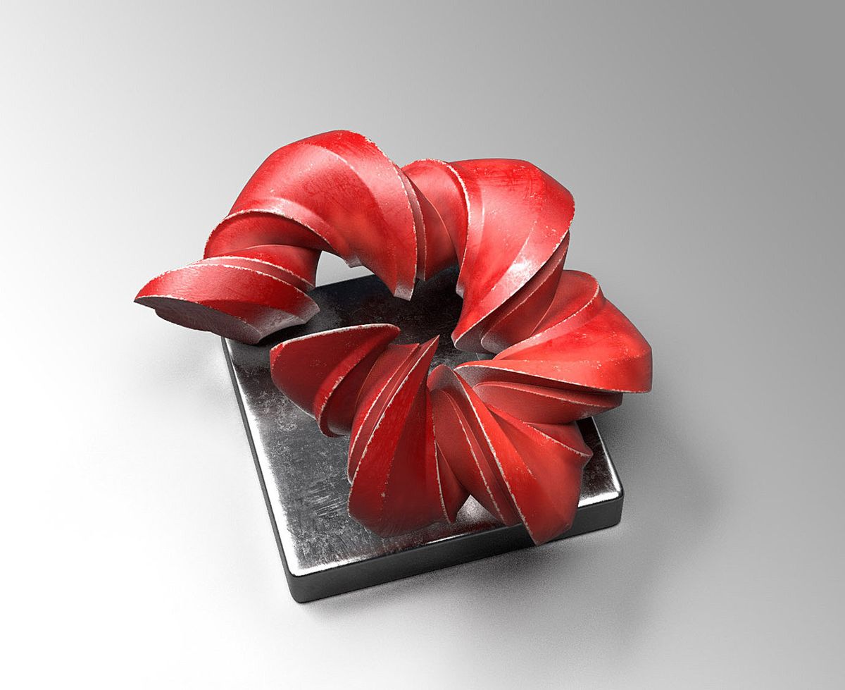 Beaten Device — digital sculpture by Nils Hansen