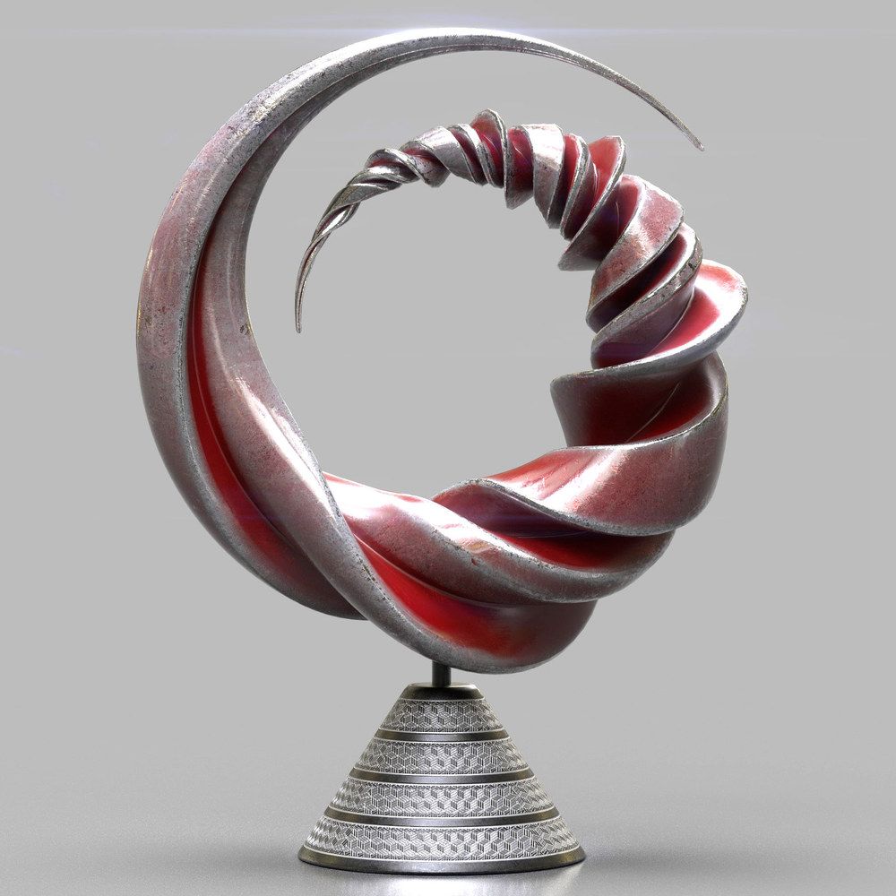 Delicate Twist — digital sculpture by Nils Hansen