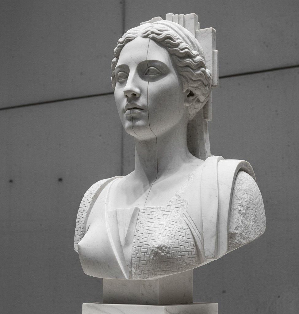 Bust — digital study by Nils Hansen