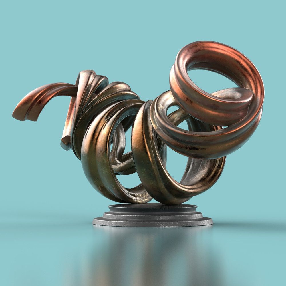 FLOW No. 8 — sculpture by Nils Hansen